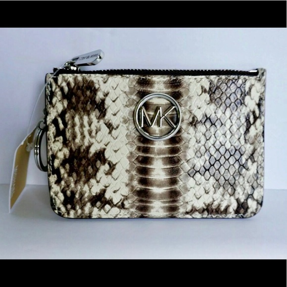 🌻 Michael Kors small coin snake case key ring NEW - Picture 2 of 6